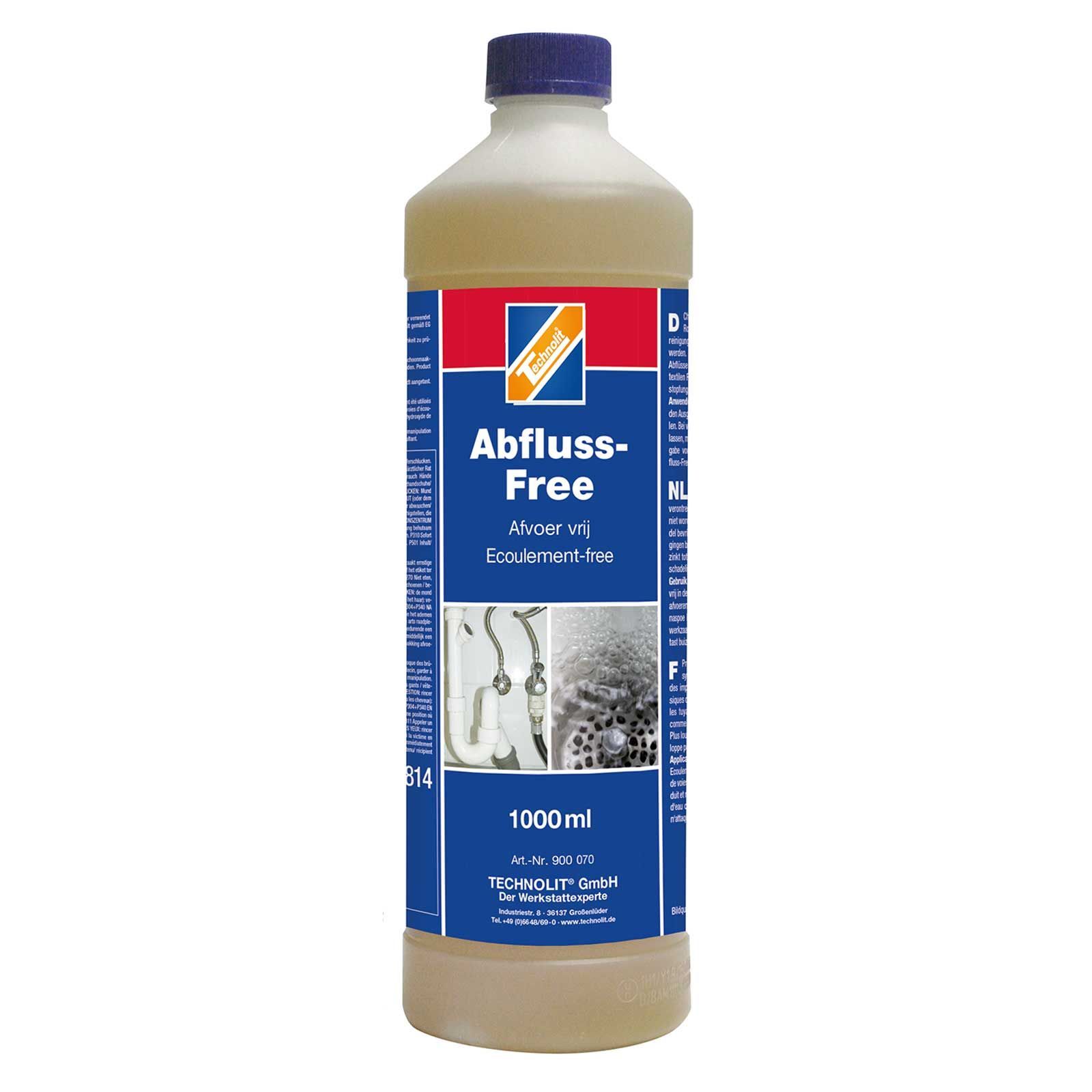 Technolit Abflussreiniger Flüssigreiniger Abfluss-Free 1 Liter