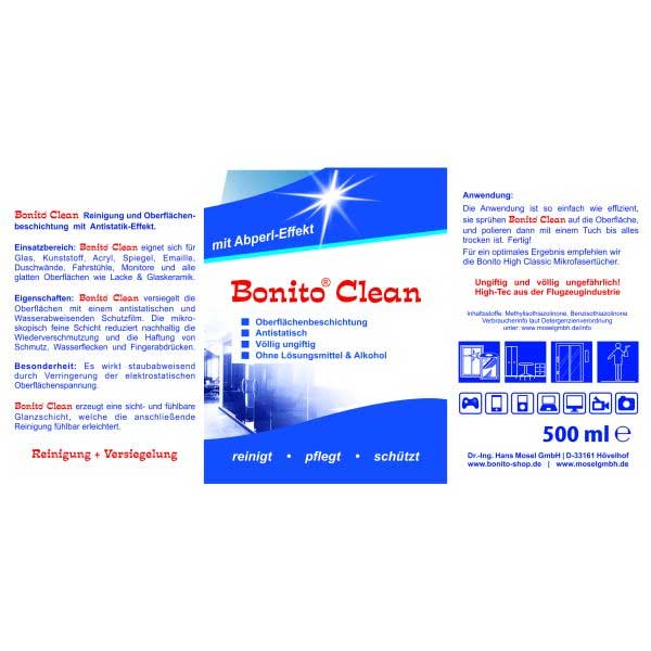 Bonito-Clean Doppelpack 2x 500ml + 5 Poliertücher