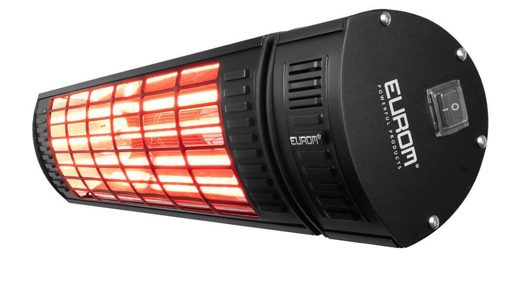 Eurom GoldenTerrassenstrahler 2000 Ultra RCD Black inkl. Fernbedienung